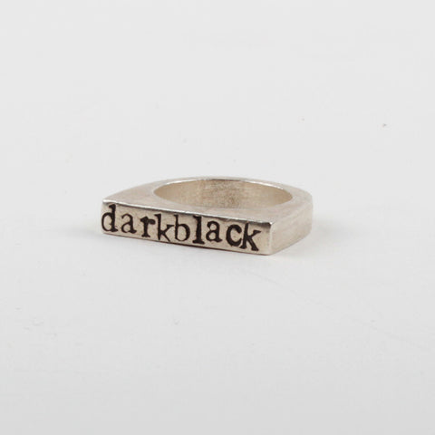 Darkblack Stacker Ring - Black