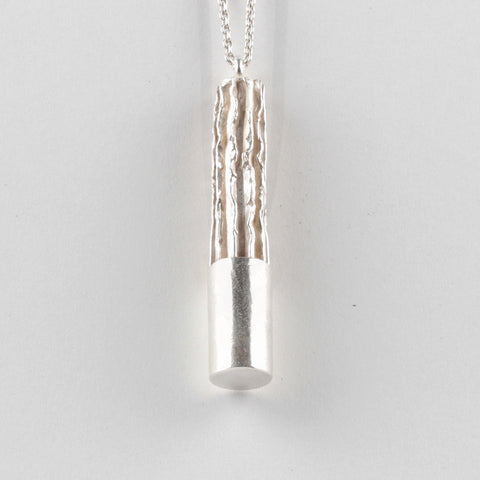 Chewed Penlid Pendant - Silver
