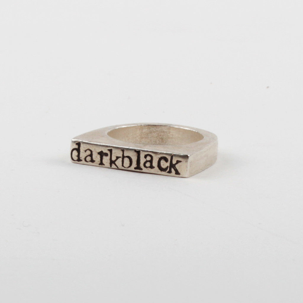 Darkblack Stacker Ring - Black