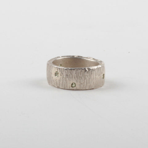 Forged Stone Ring - Peridot