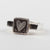 Heart Tile Ring - Black